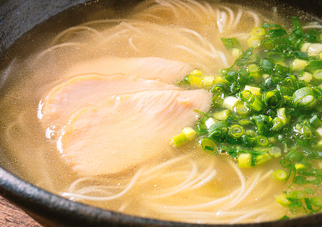 発酵蒸し鶏葛煮麺